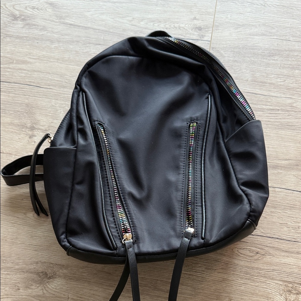 LD Black nylon backpack